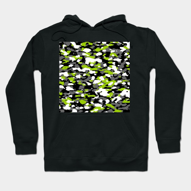 Green Camo pattern digital Camouflage Hoodie by Tshirtstory